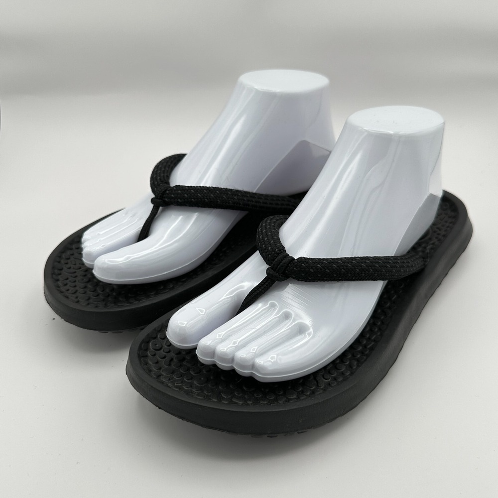 Allbirds Sugar Zeffer 2 Flip Flop Unisex Black Beach Summer Lightweight 11" 28cm